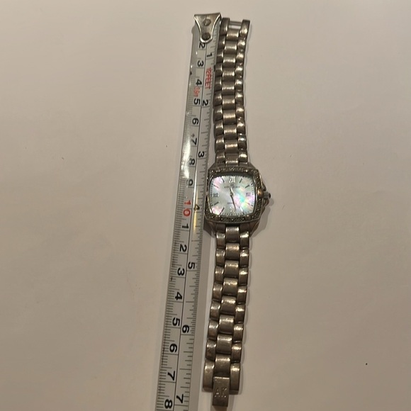 Anne Klein Mother of Pearl Silvertone Quartz Watch - Picture 5 of 6